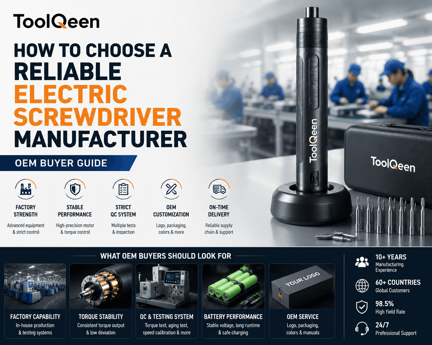 How To Choose A Reliable Electric Screwdriver Manufacturer For OEM Buyers