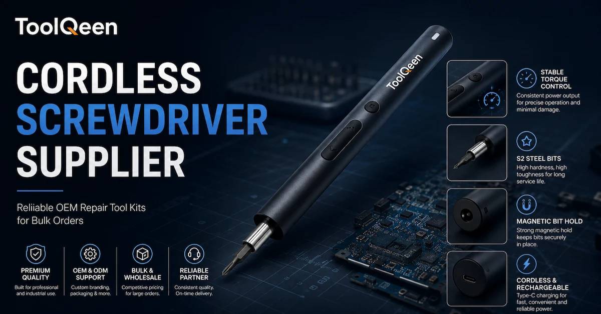 Cordless Screwdriver Supplier: How Buyers Choose Reliable OEM Repair Tool Kits