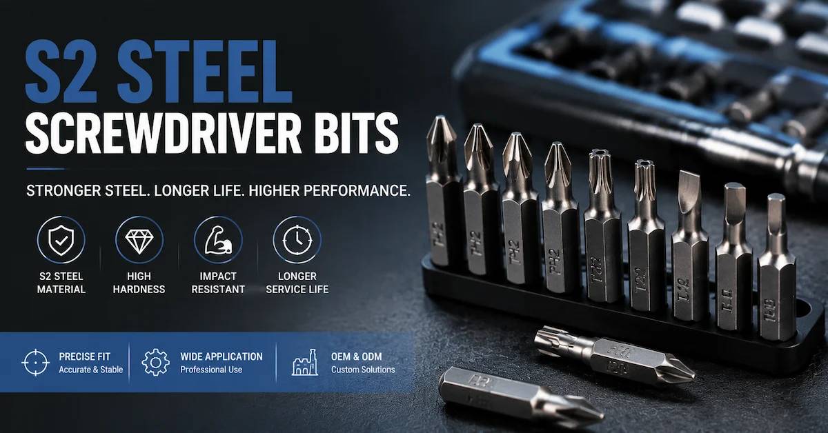 S2 Steel Screwdriver Bits: Why Material Quality Matters for Professional Tools
