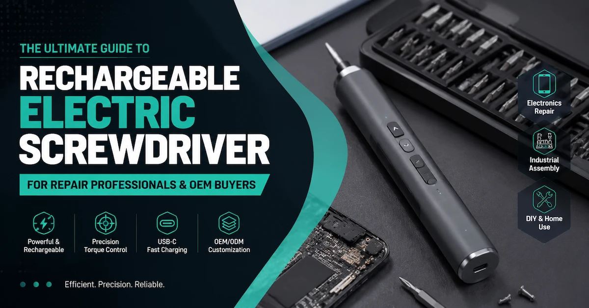 Rechargeable Electric Screwdriver Manufacturer Guide for Electronics Repair and OEM Buyers