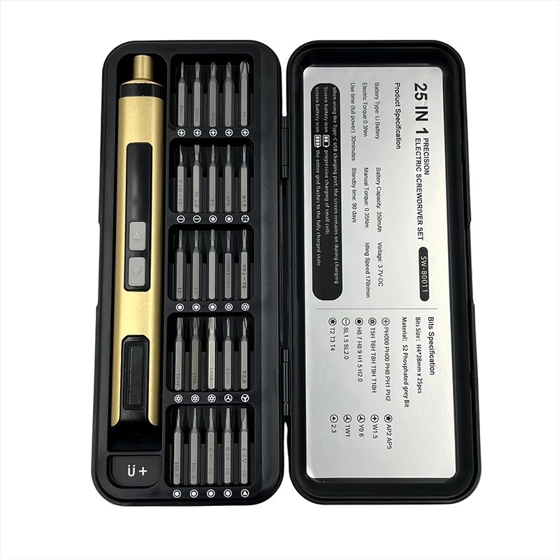 Kit de tournevis électrique de précision 25 en 1 – Mini-kit d'outils de réparation professionnels