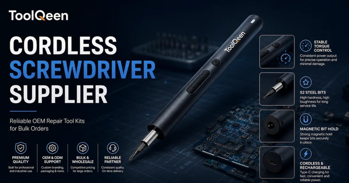 Cordless Screwdriver Supplier: How Buyers Choose Reliable OEM Repair Tool Kits