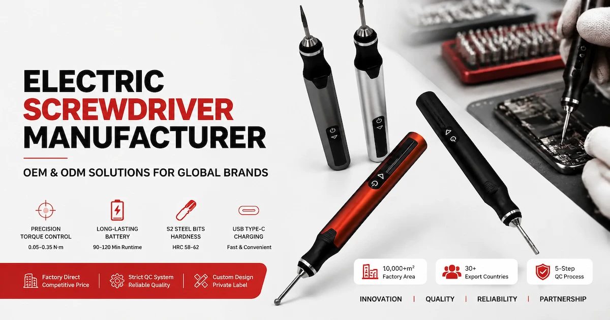 Electric Screwdriver Manufacturer: Complete OEM Buying Guide for Global Buyers