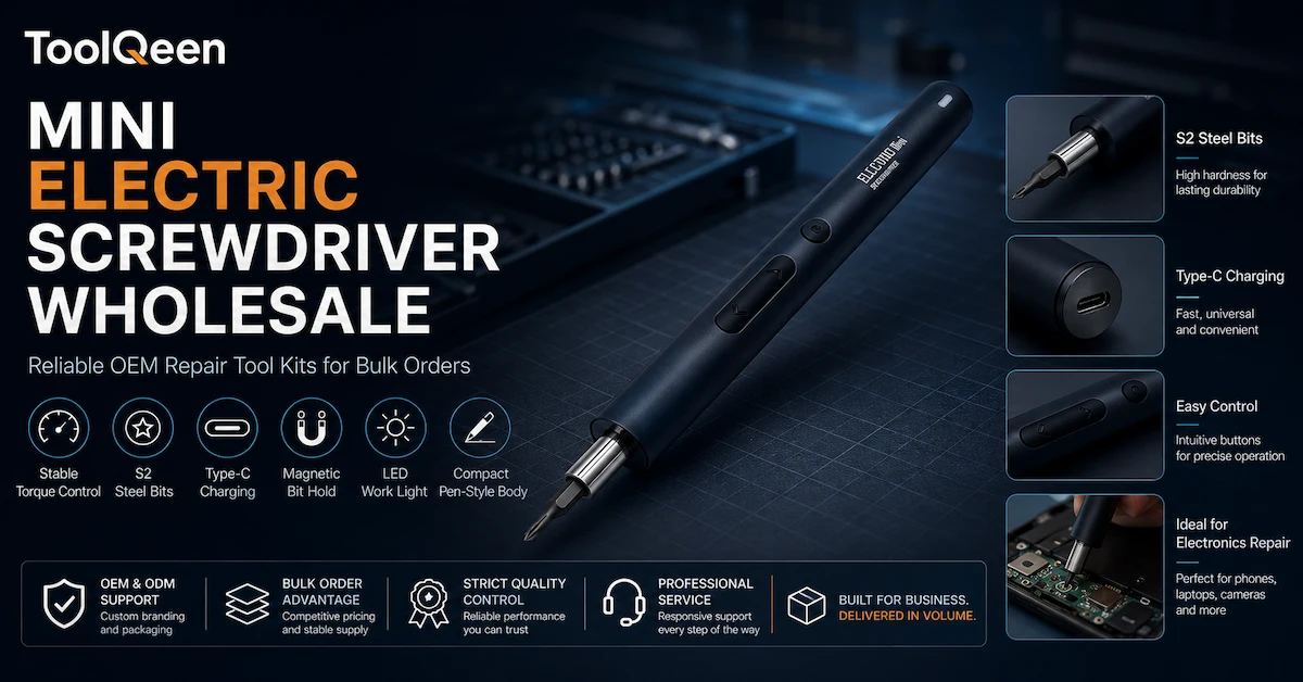 OEM Electric Screwdriver Manufacturer: 7 Checks EU Tool Brands Should Make Before Private-Label Orders