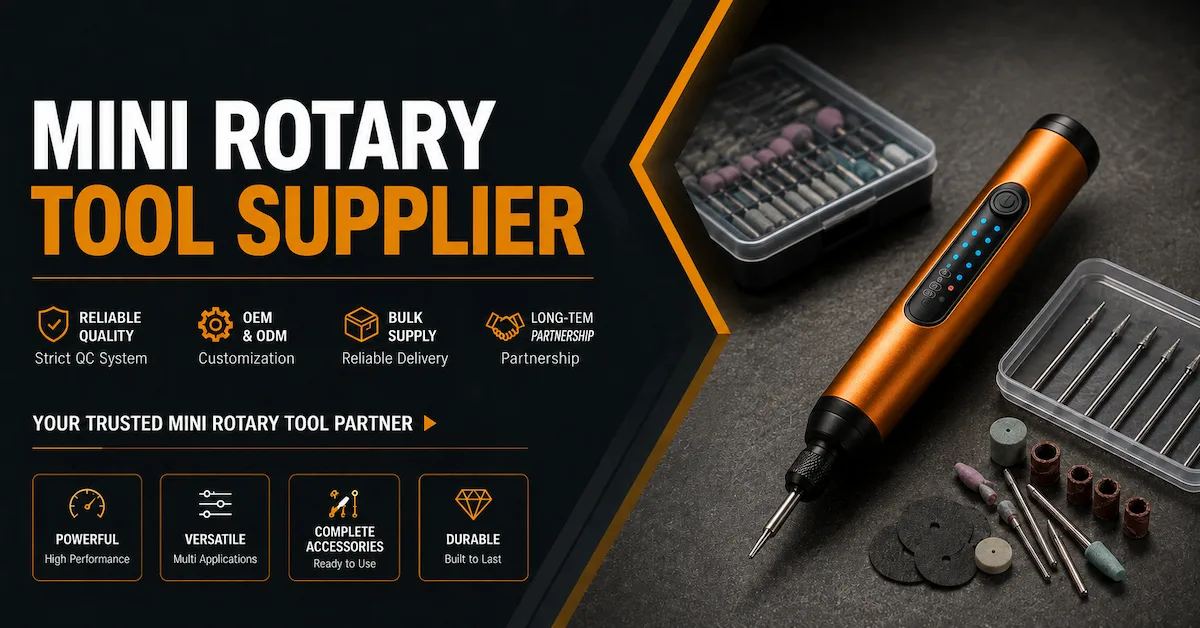 Mini Rotary Tool Supplier: How to Choose a Reliable Partner for Bulk Purchasing
