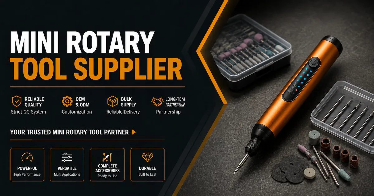 Mini Rotary Tool Supplier: How to Choose a Reliable Partner for Bulk Purchasing