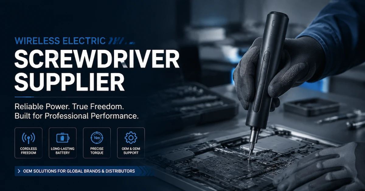 Wireless Electric Screwdriver Supplier: How to Choose a Reliable OEM Partner