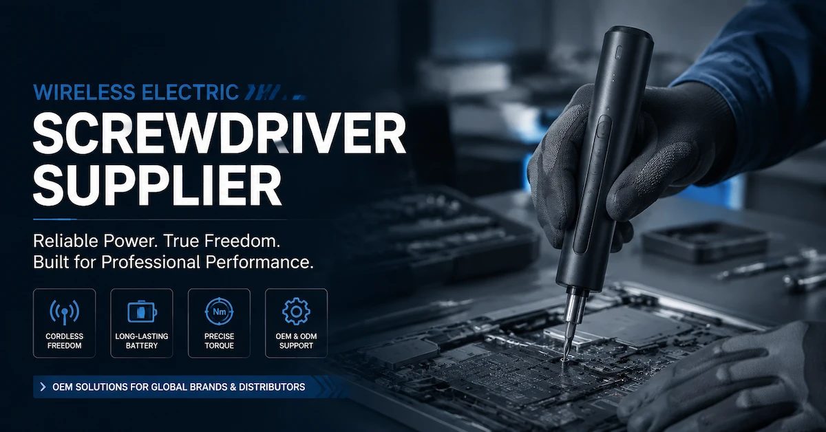 Wireless Electric Screwdriver Supplier: How to Choose a Reliable OEM Partner