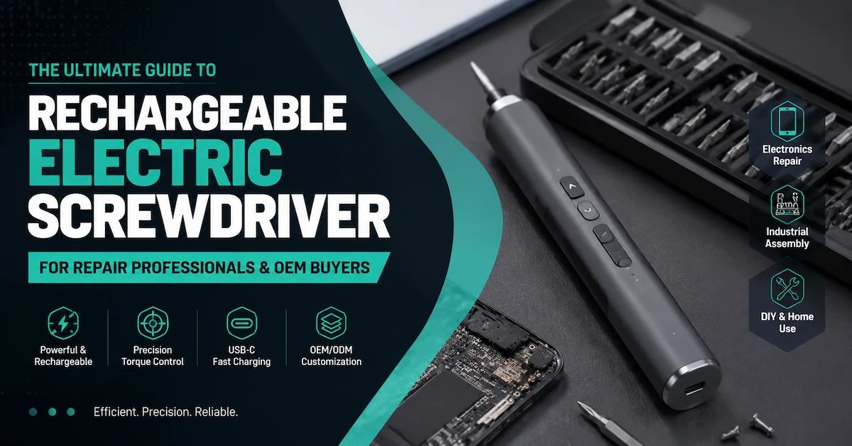 Rechargeable Electric Screwdriver Manufacturer Guide for Electronics Repair and OEM Buyers