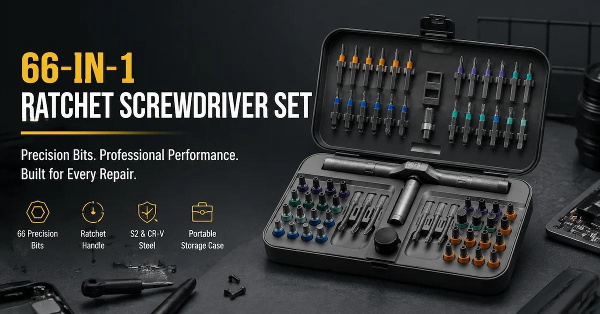 修理ツールおよび OEM バイヤー向けの 66-in-1 ラチェット ドライバー セット購入ガイド