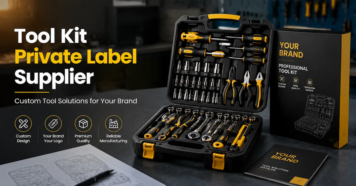 Tool Kit Private Label Supplier: How Brands Build Custom Tool Solutions โ B2B precision tool sourcing guide