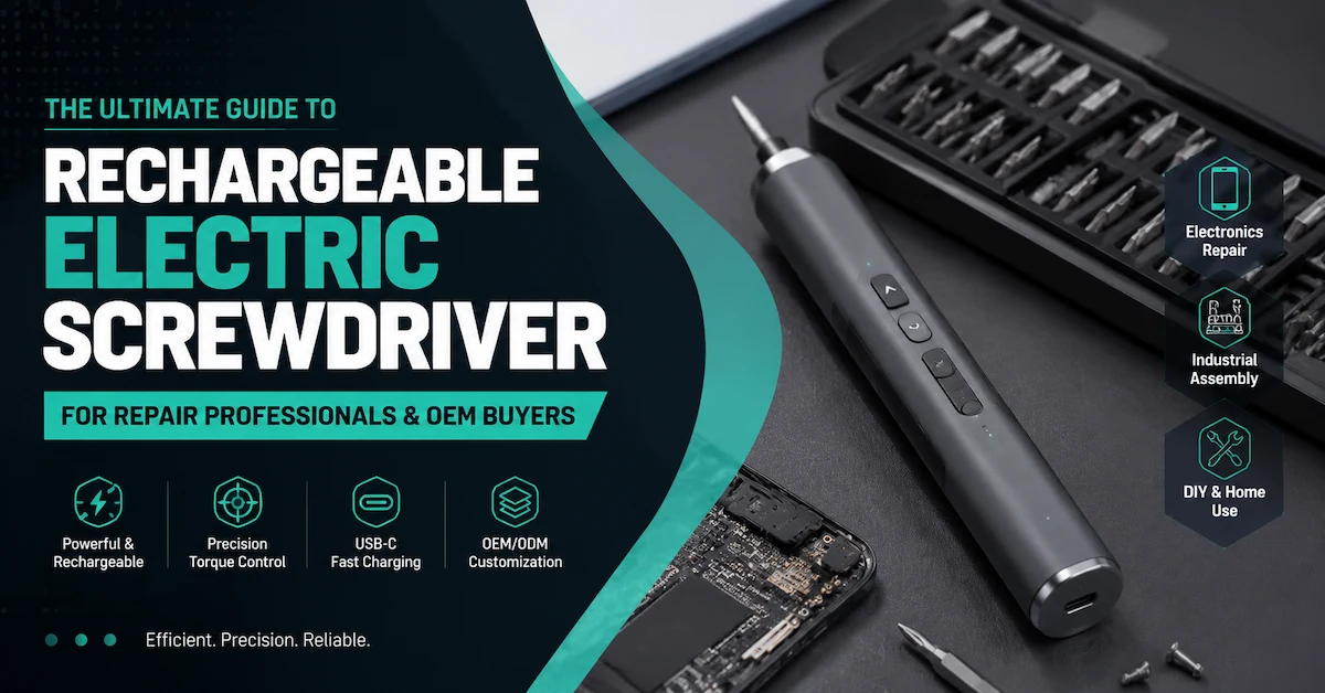 Rechargeable Electric Screwdriver Manufacturer Guide for Electronics Repair and OEM Buyers โ B2B precision tool sourcing guide
